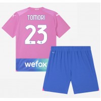 Maglie da calcio AC Milan Fikayo Tomori #23 Terza Maglia Bambino 2023-24 Manica Corta (+ Pantaloni corti)